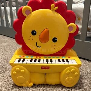 Fisher-Price Red and Yellow Lion Keyboard